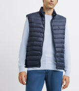 Navy sleeveless light jacket