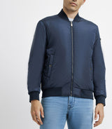 Blouson en tissu recyclé marine - IZAC