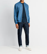 Indigo linen jacket