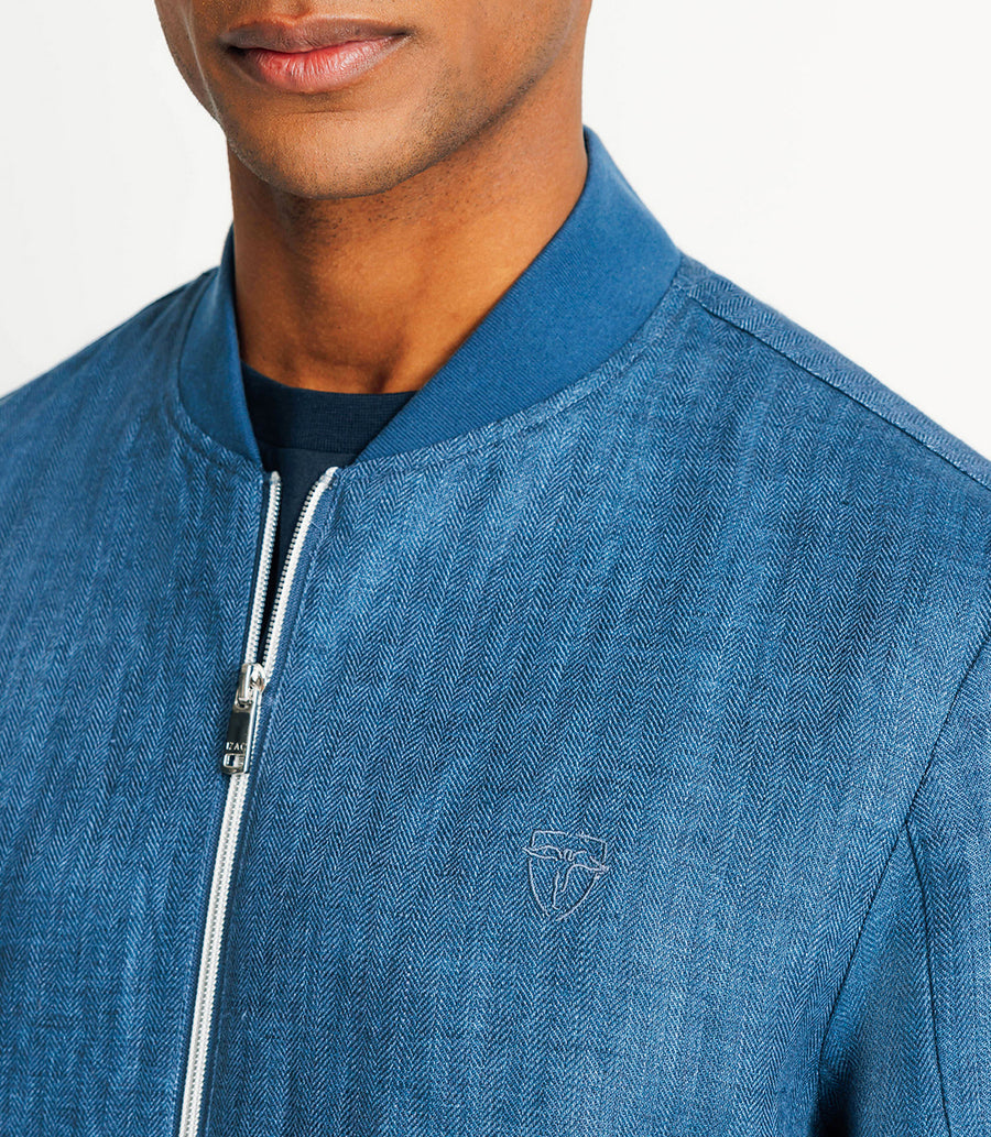 BLEU-INDIGO linen jacket