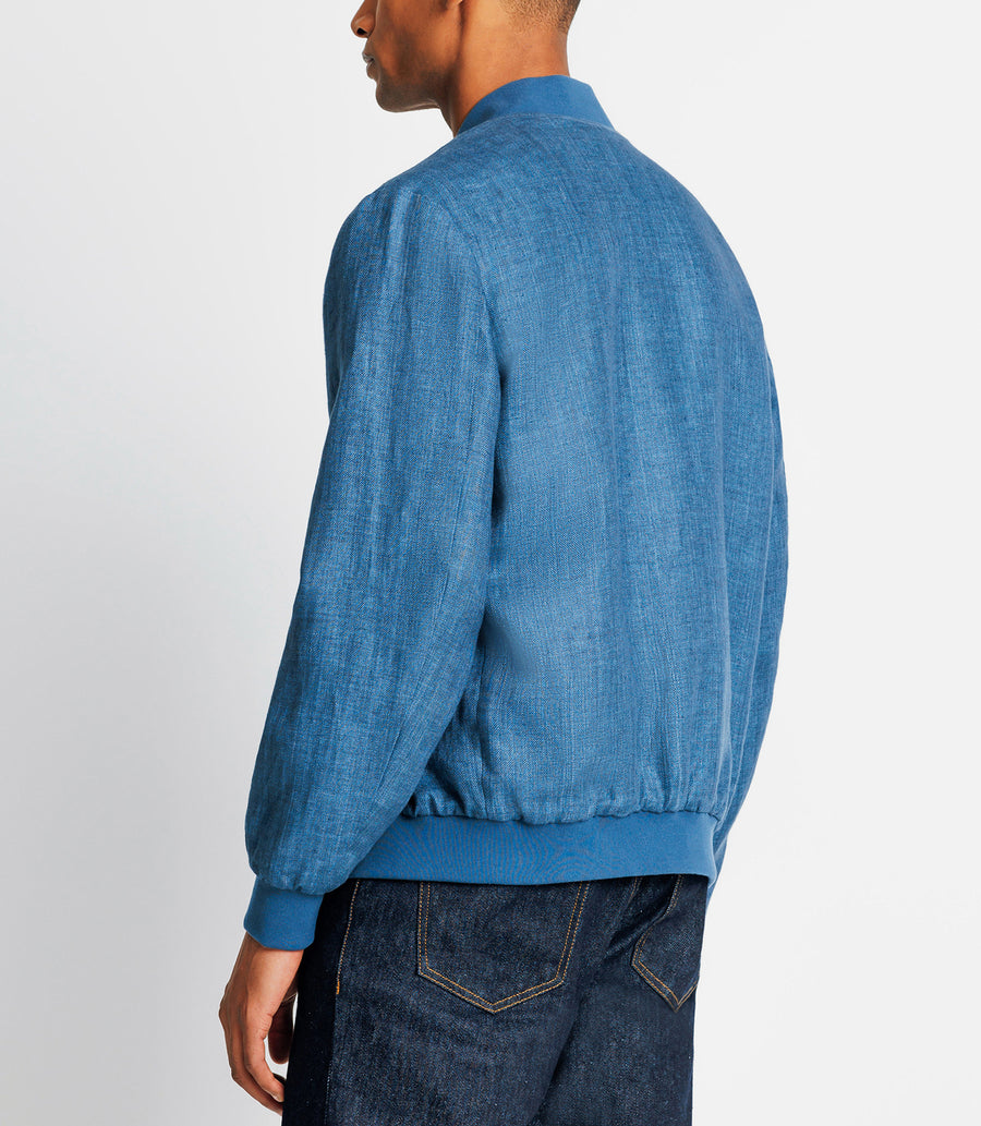 BLEU-INDIGO linen jacket