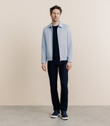 Sky shirt collar jacket