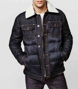 Blouson denim marine - IZAC