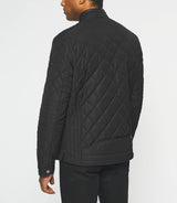 Blouson surchemise matelassé noir MADDISON - IZAC