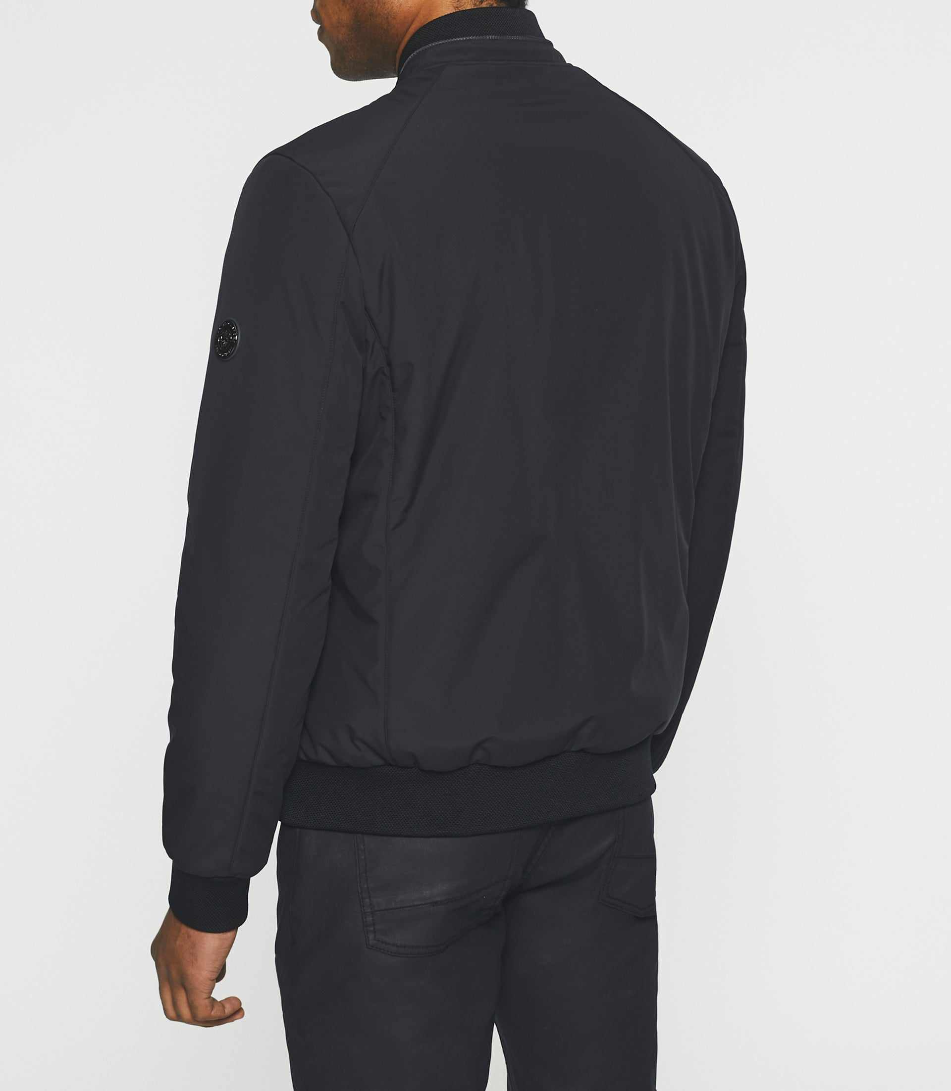 Lightweight two-ply navy jacket MARA