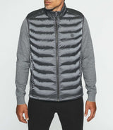 Sleeveless quilted jacket gray MIDORI