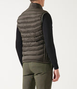 Sleeveless jacket matte khaki dark khaki midori