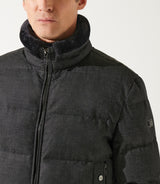 Quilted stand-up collar jacket in anthracite MAJORQUE