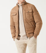 Blouson teddy matelasse beige MEMPHIS