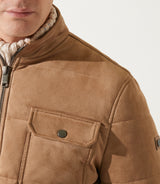 Blouson teddy matelasse beige MEMPHIS - IZAC