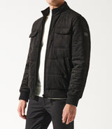 Blouson teddy matelassé noir MEMPHIS - IZAC