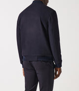 Blouson en laine teddy marine MOSCOU - IZAC