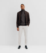 Blouson col teddy marron - IZAC