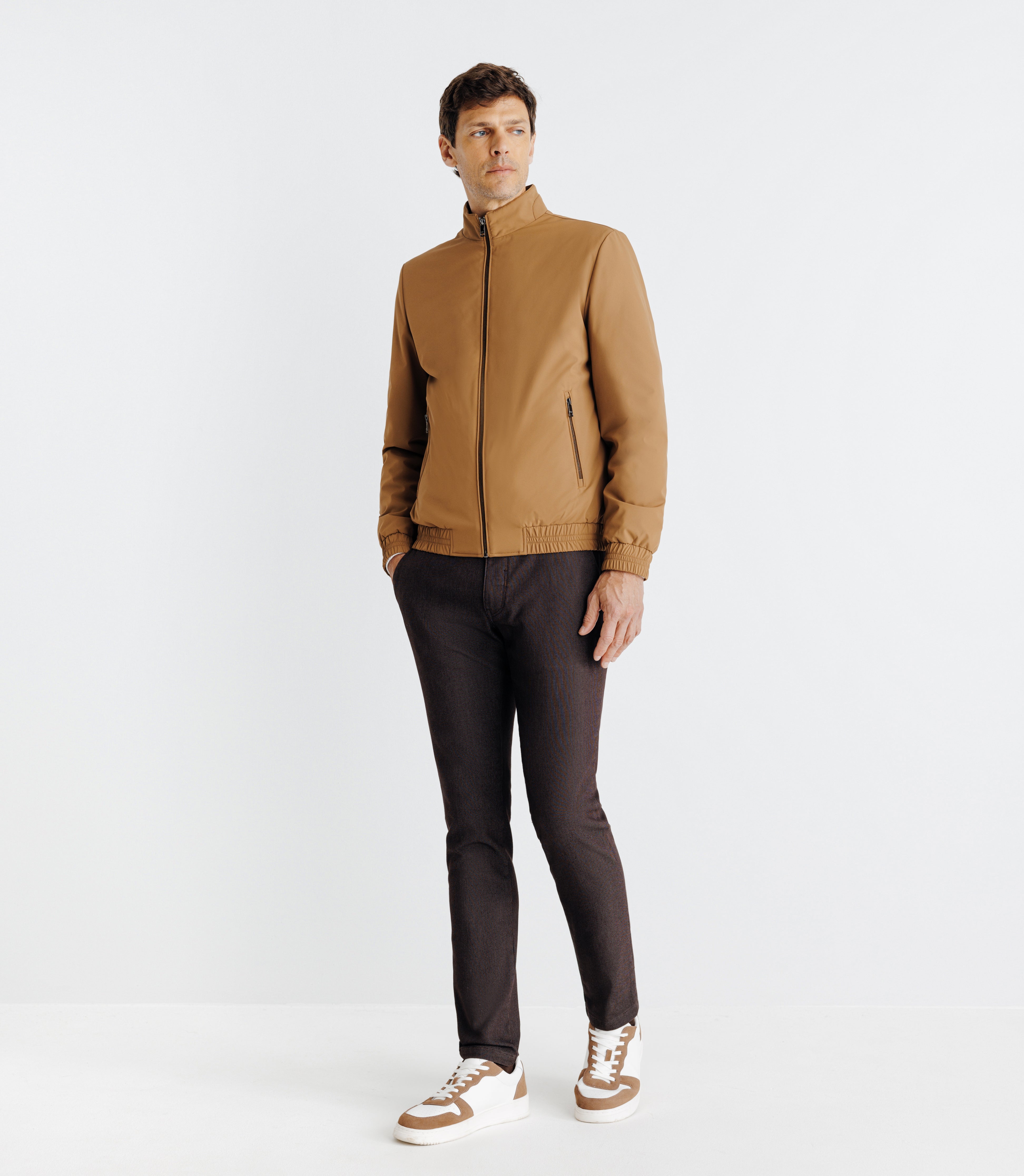 Blouson léger déperlant camel - IZAC