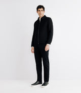 Blouson en laine noir