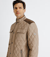 Blouson déperlant col montant beige - IZAC