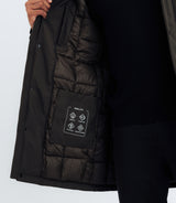 Parka avec patch kaki