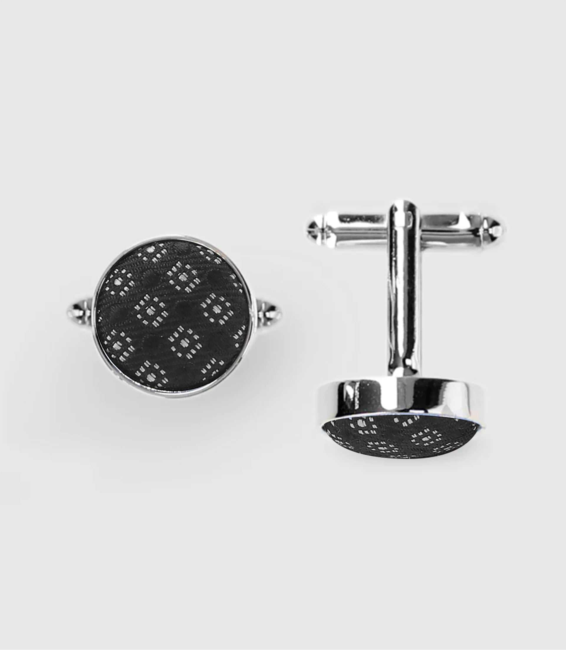 Black fancy cufflinks