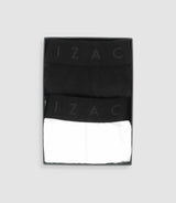 Lot de 2 boxers noir blanc KAXE - IZAC