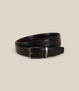 Ceinture réversible noire et marron - IZAC