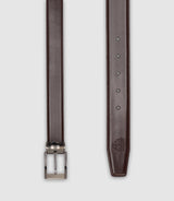 Ceinture réversible 35mm ajustable marron et noire CLASSY - IZAC