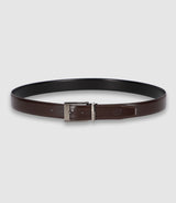 Ceinture réversible 35mm ajustable marron et noire CLASSY IZAC