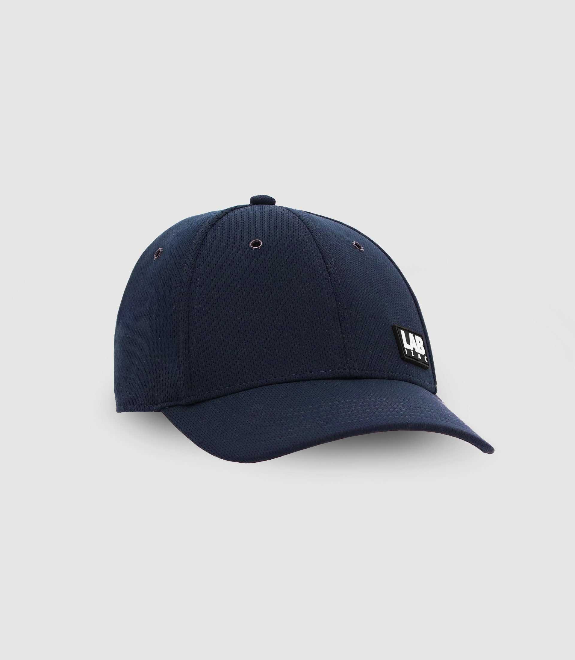 Cap with blue patch