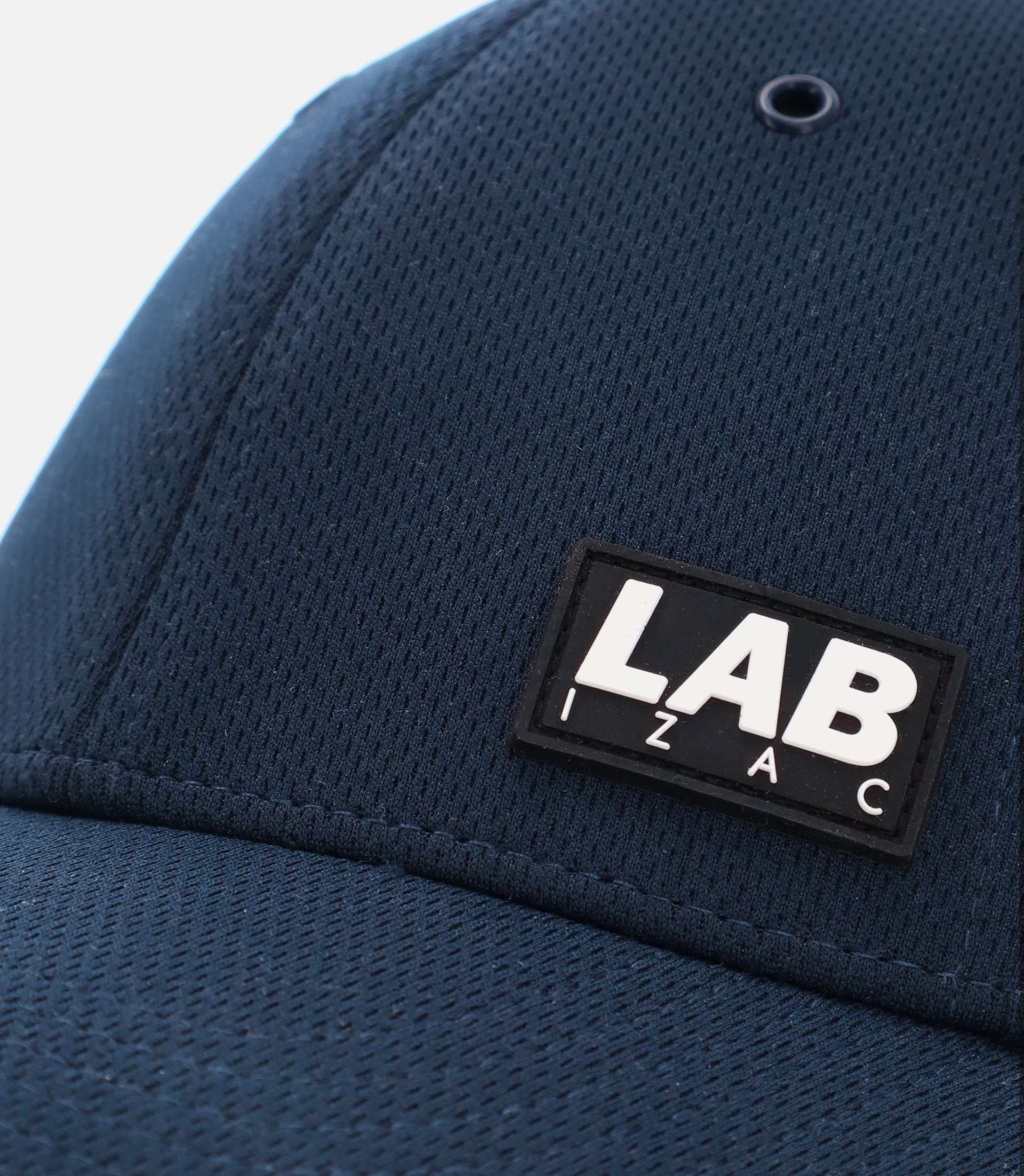 Cap with blue patch