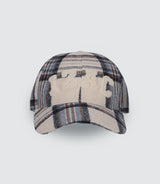 Crue checkered fabric cap