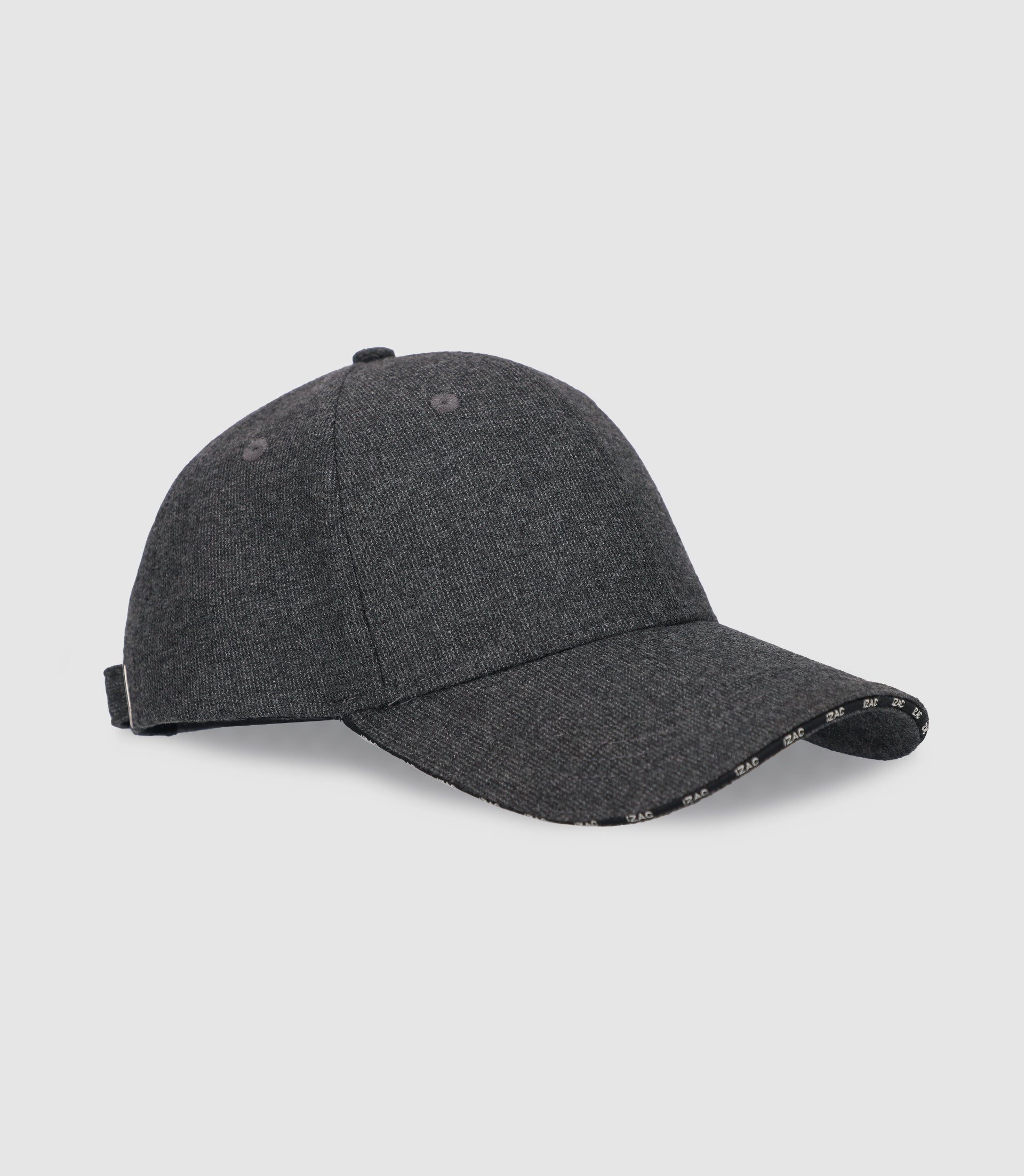 Anthracite armored fabric cap