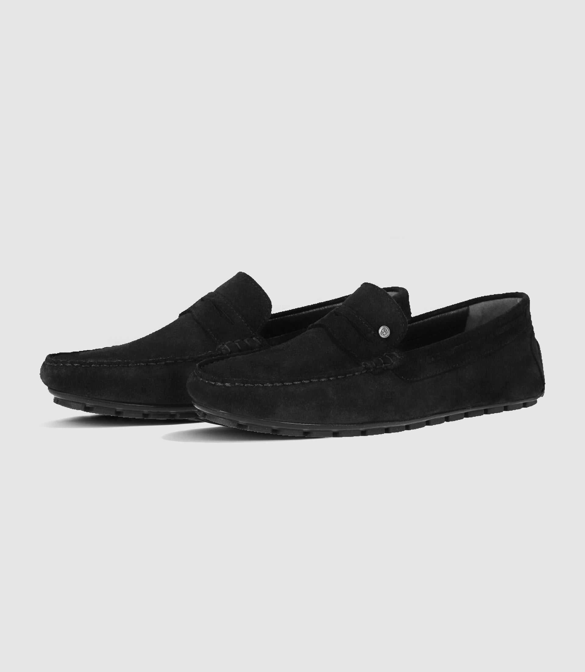 Mocassin en velours noir - IZAC