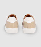 Beige leather sneakers