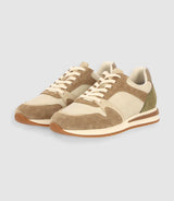 Sneakers beige et kaki - IZAC