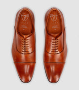 Chaussures richelieu en cuir marron - IZAC