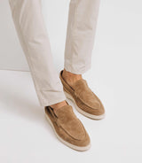 Mocassins en daim beige - IZAC