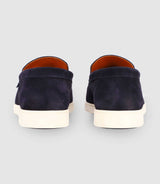 Marine suede moccasins