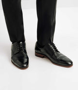 Chaussures derby en cuir noires