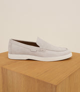 Ecru moccasin shoes