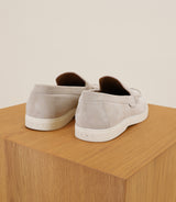 Ecru moccasin shoes