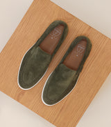 Mokassin-Schuhe khaki