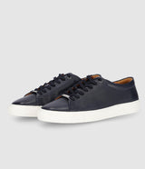 Sneakers cuir texturé marine OAK - IZAC