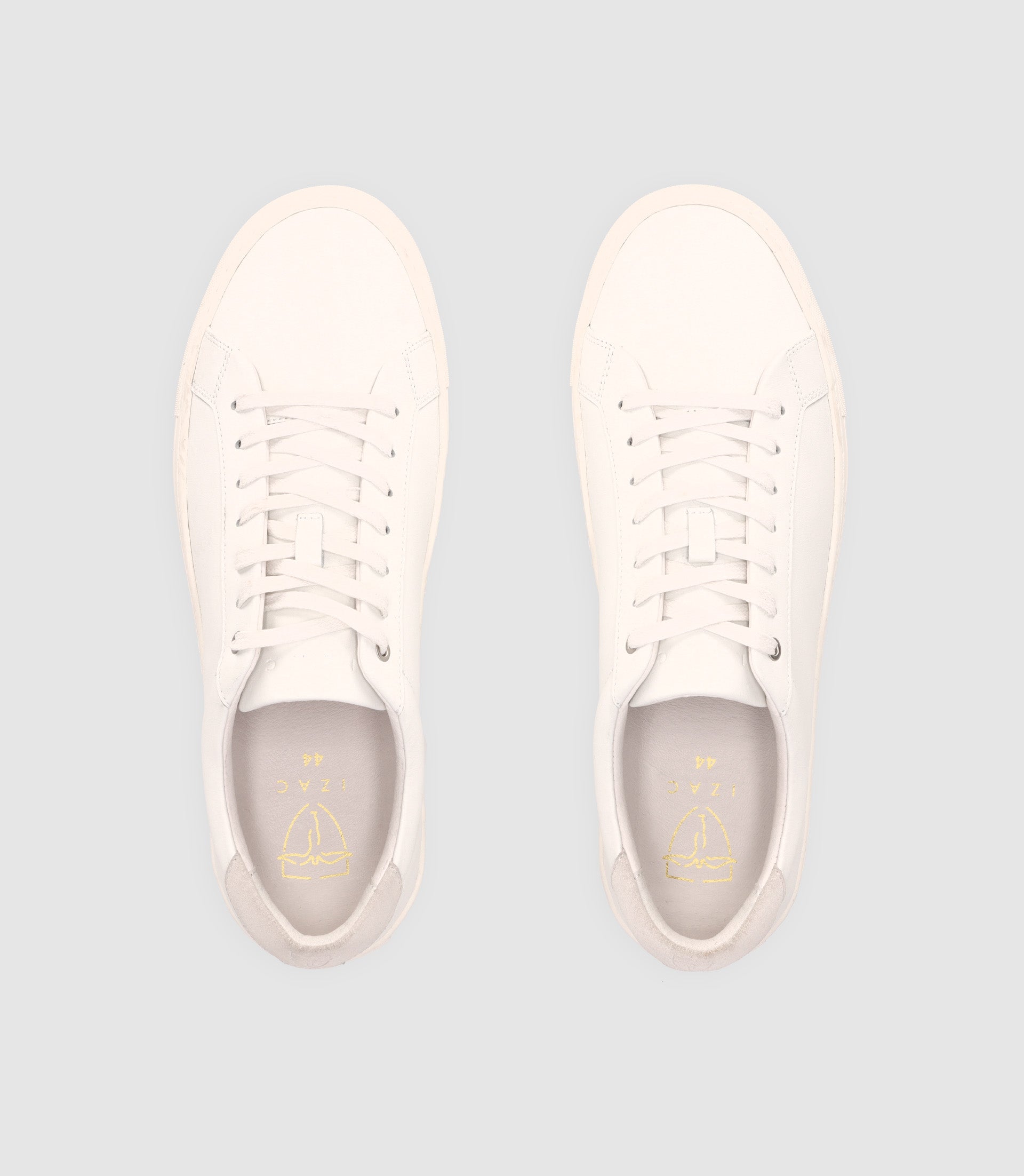 Sneakers with white logo