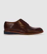 Brown derby shoes