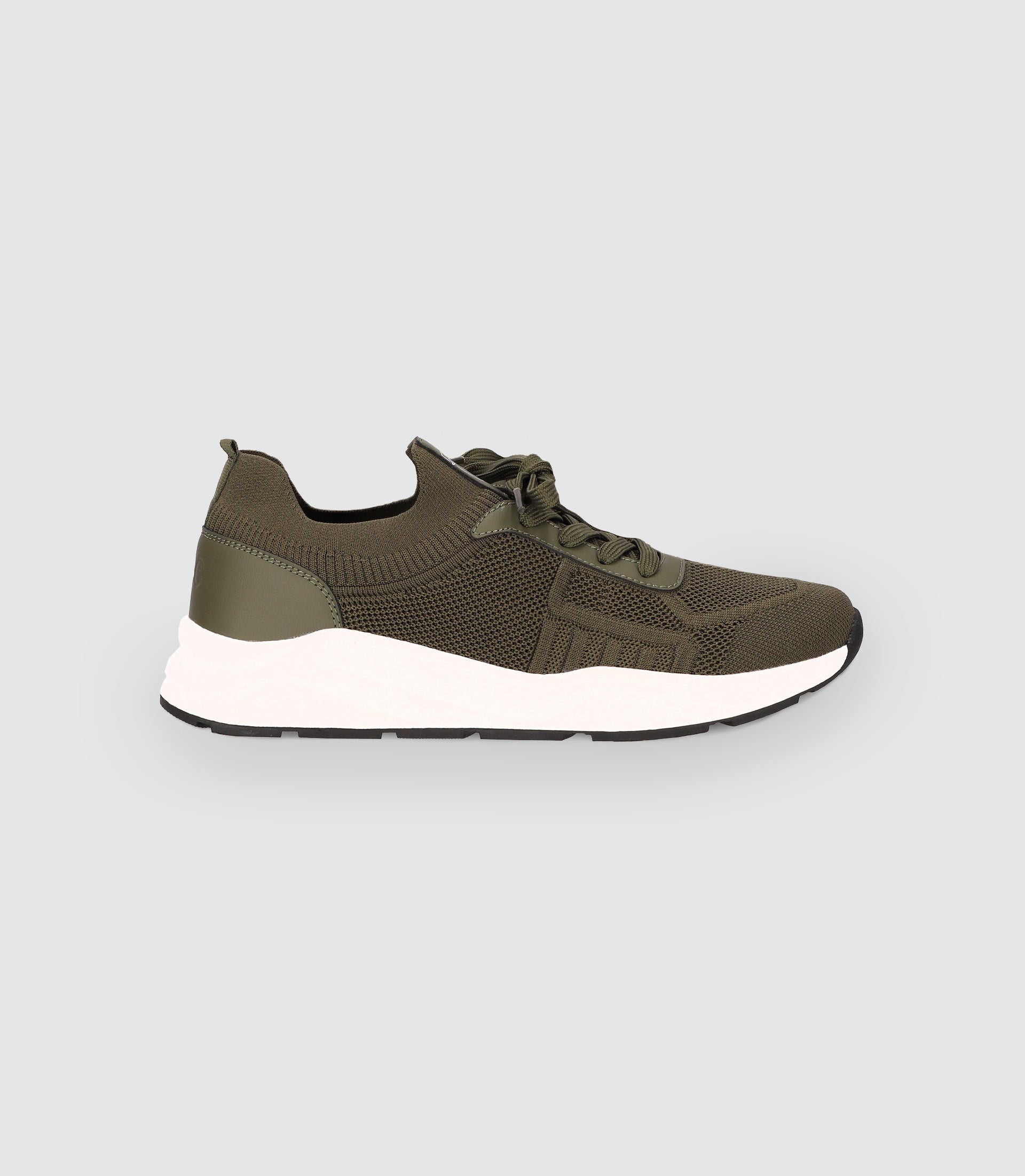 Khaki mesh sneakers