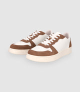 Chaussures sneakers avec logo taupe - IZAC