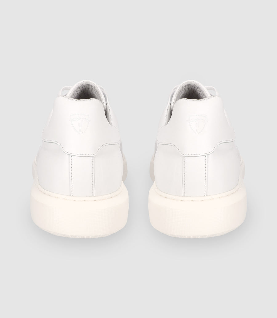 White leather sneakers