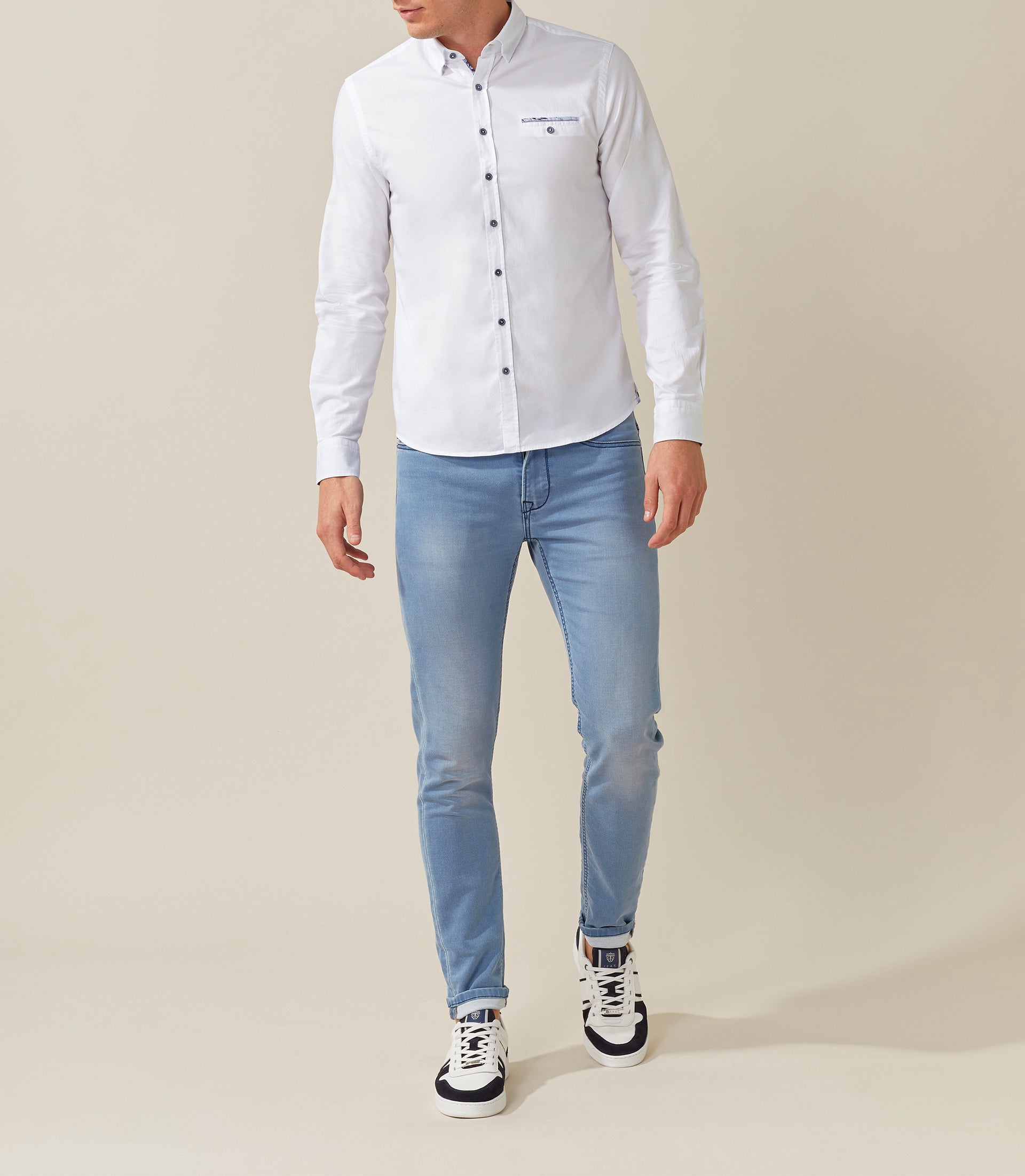 Chemise casual coton blanc "Sephoever"IZAC