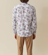 Thibo" rainbow blue casual shirt