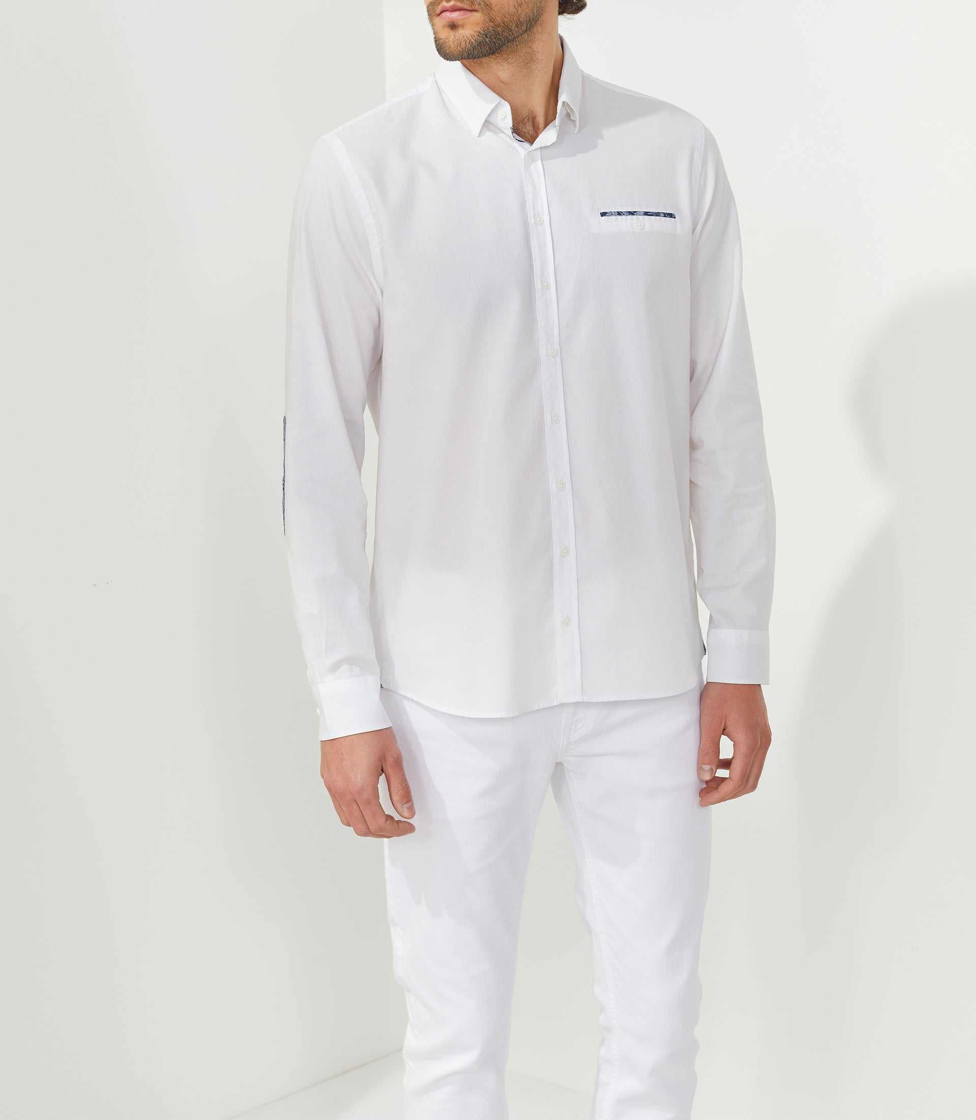 Chemise casual blanche "Tod" - IZAC