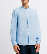 Linen Shirt Col Indigo